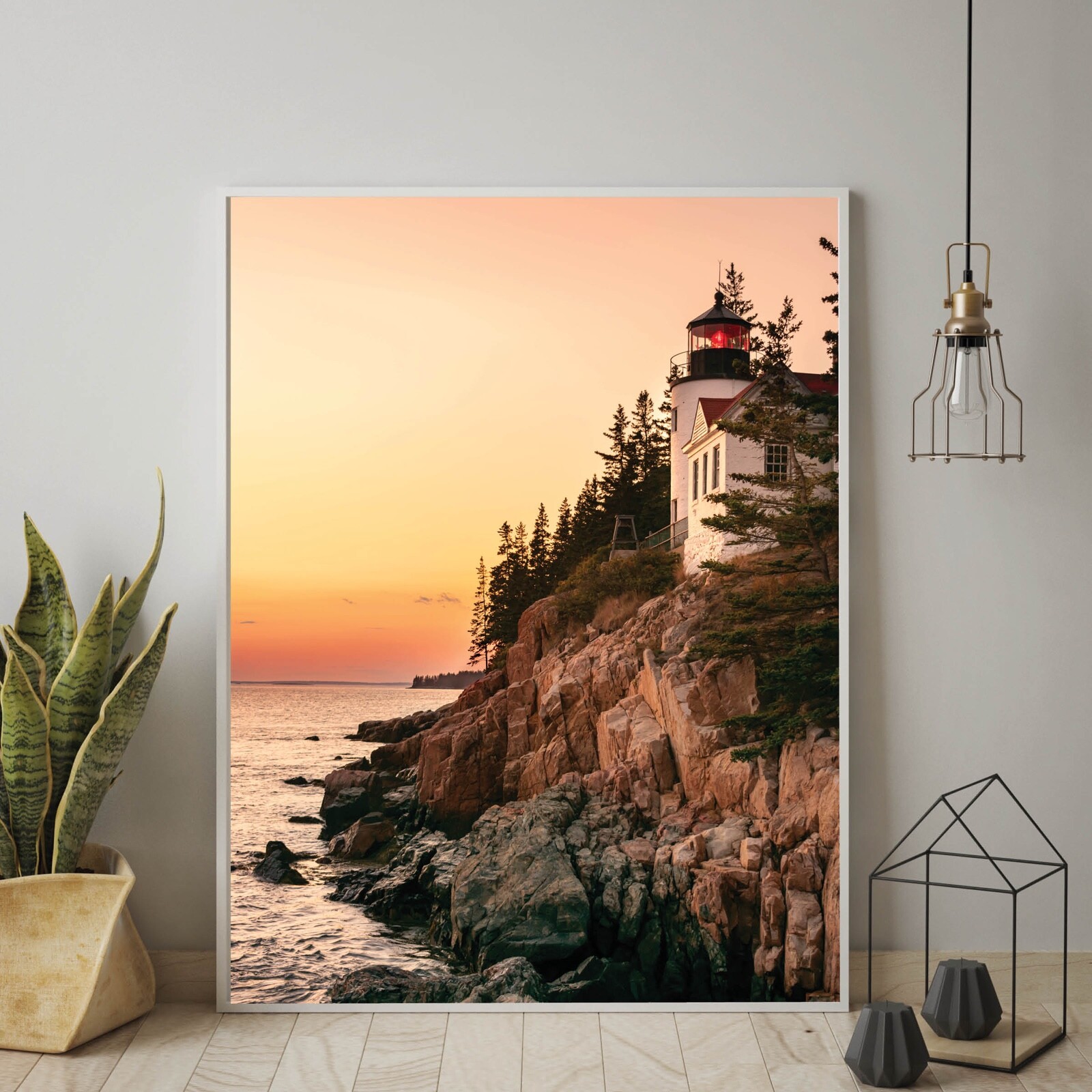 Bass Harbor Head Lighthouse Acadia National Park Photo Art, Coastal Print Maine