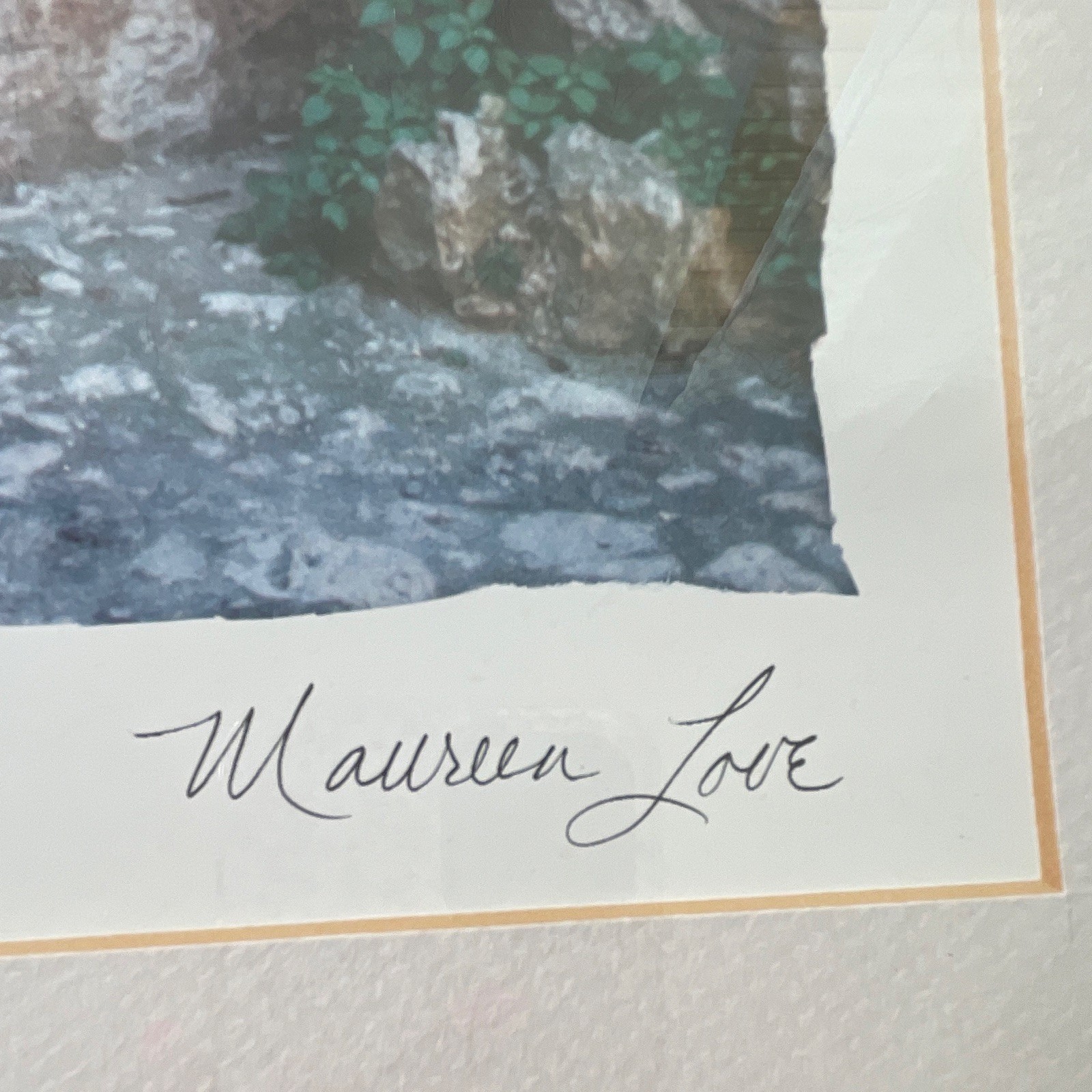 Maureen Love Signed Color Architecture Photo 22×24 Matted Framed Portrait