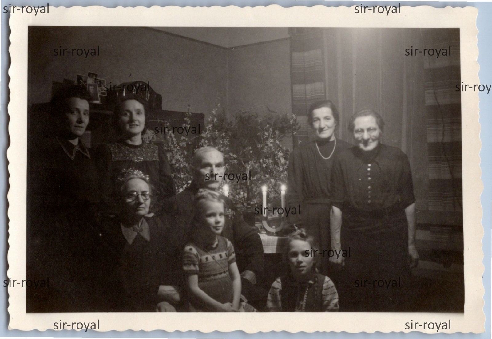 Belzig Circa 1942 – Christmas Before the Christmas Tree – 1940s – Photo 9x6cm