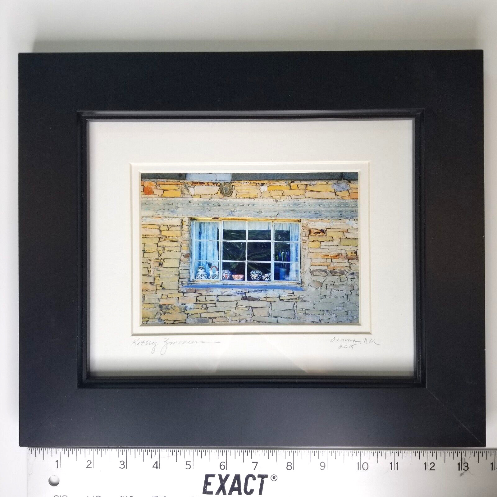 Kathy Zimmerman Photography Acoma New Mexico Stone Building & Window Frame /Matt