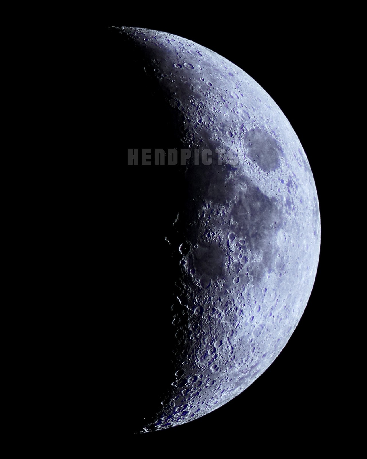 Wall Decor, 8×10 inch 31 Percent Full Moon (Waxing Crescent Phase) Print M8805