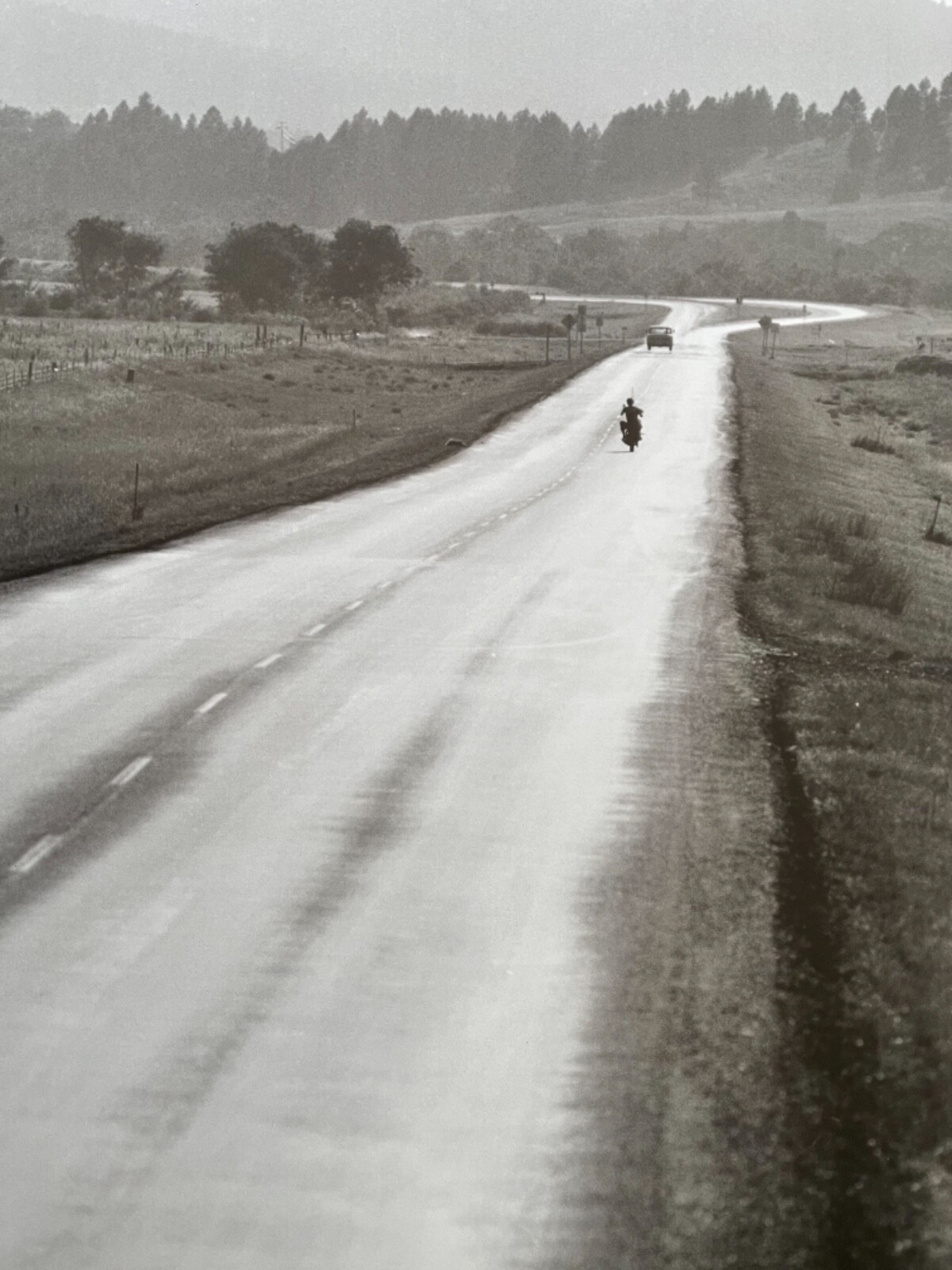 DENNIS STOCK,’ THE OPEN ROAD FOR A BIKE RIDER’AUTHENTIC 1999 ART PRINT