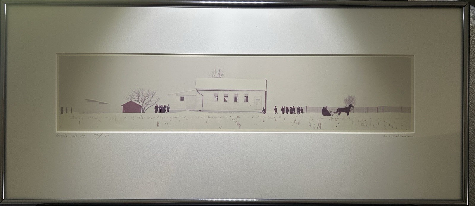 BILL COLEMAN Amish Print # 114 Signed & Numbered 92/250 24″ x 10 1/2″