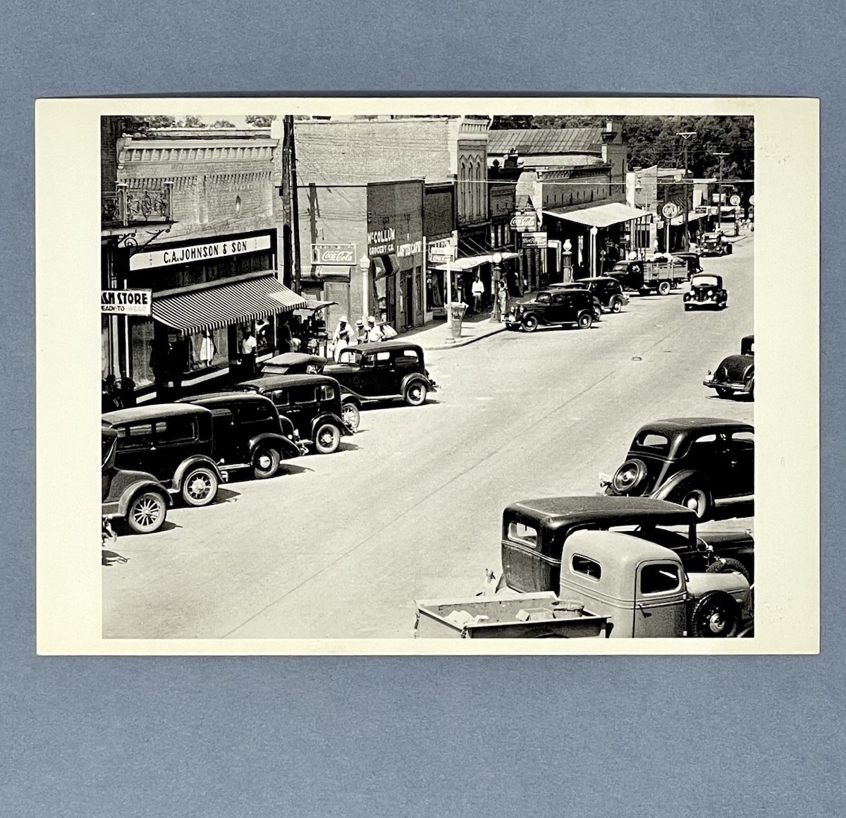 Walker Evans Art Photo Print Card Main Street Greensboro Alabama 1936 4.25”x6”