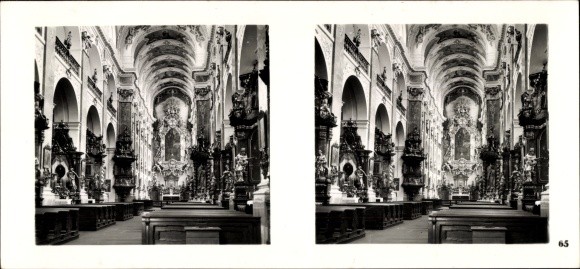 Stereo Room Picture Photo Praha Prague, Old Town, St. James Church, Interior – 10865611