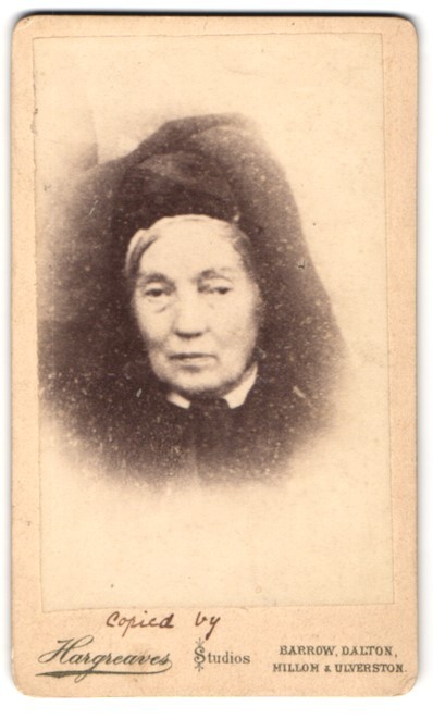 Photograph J. Hargreaves, Barrow, Ramsden Square, Portrait of an Elderly Lady