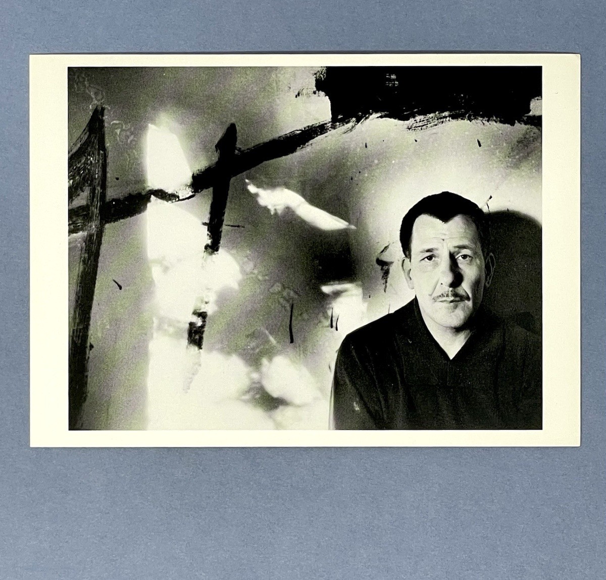Franz Kline Art Print Card Photo By Hans Namuth Fotofolio 4”x6” AbEx Abstract