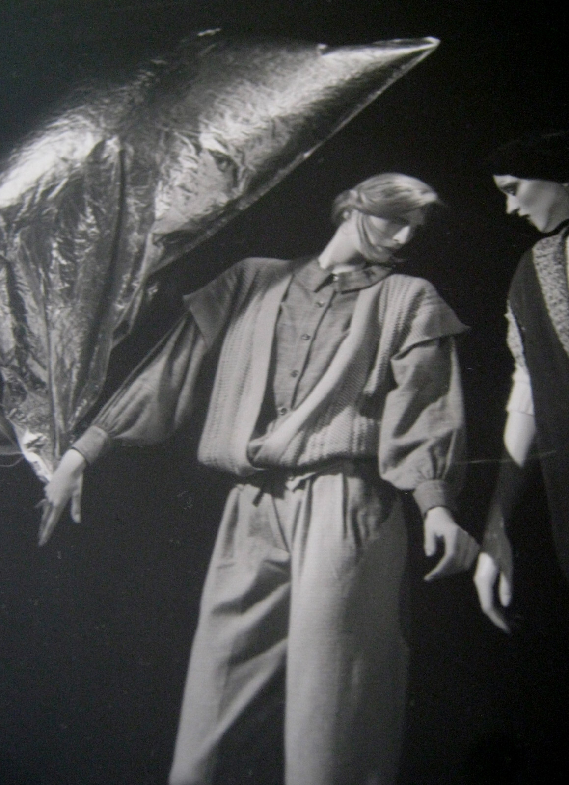 WARHOL MERCE CUNNINGHAM SILVER PILLOWS HUGE VINTG GELATIN SILVER PHOTO BERGDORF