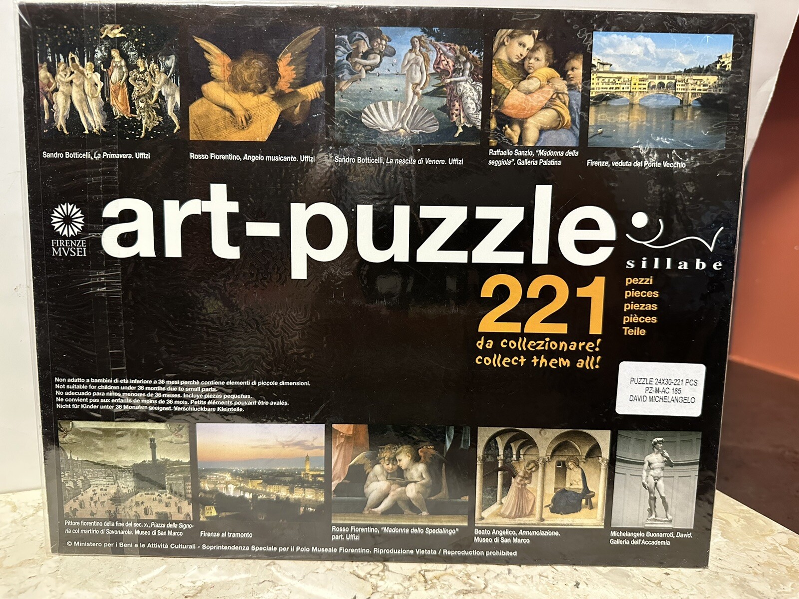 ACADEMY Florence, Italy – Michelangelo DAVID, Original 221pc Puzzle From Museum