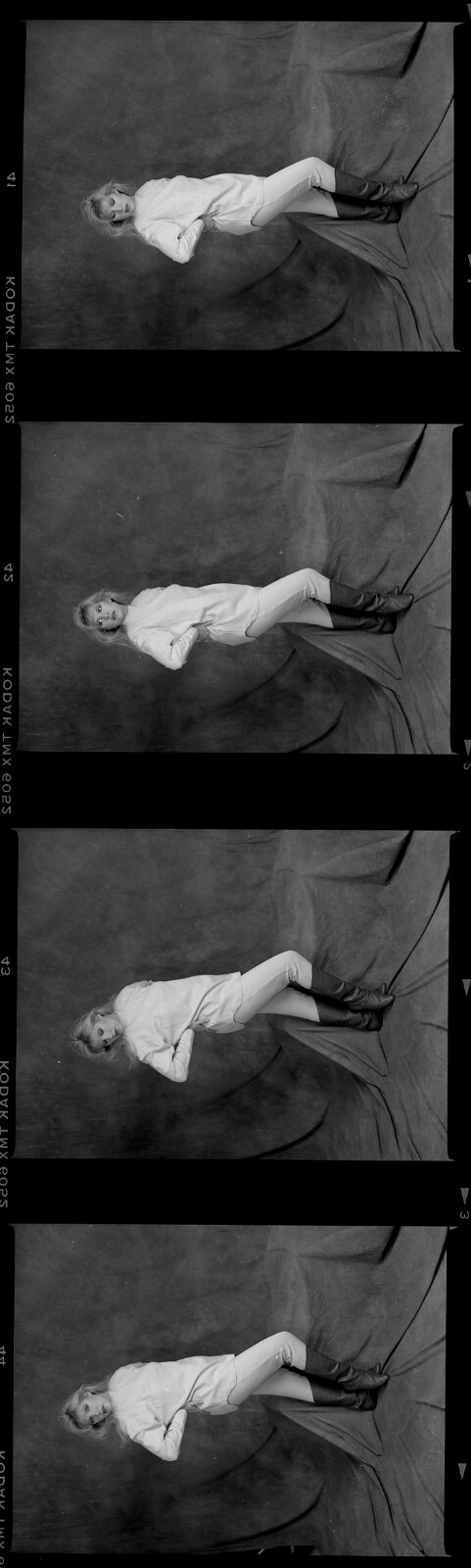 1 roll 15 negatives black & white medium format Kodak TMAX film sexy pin ups