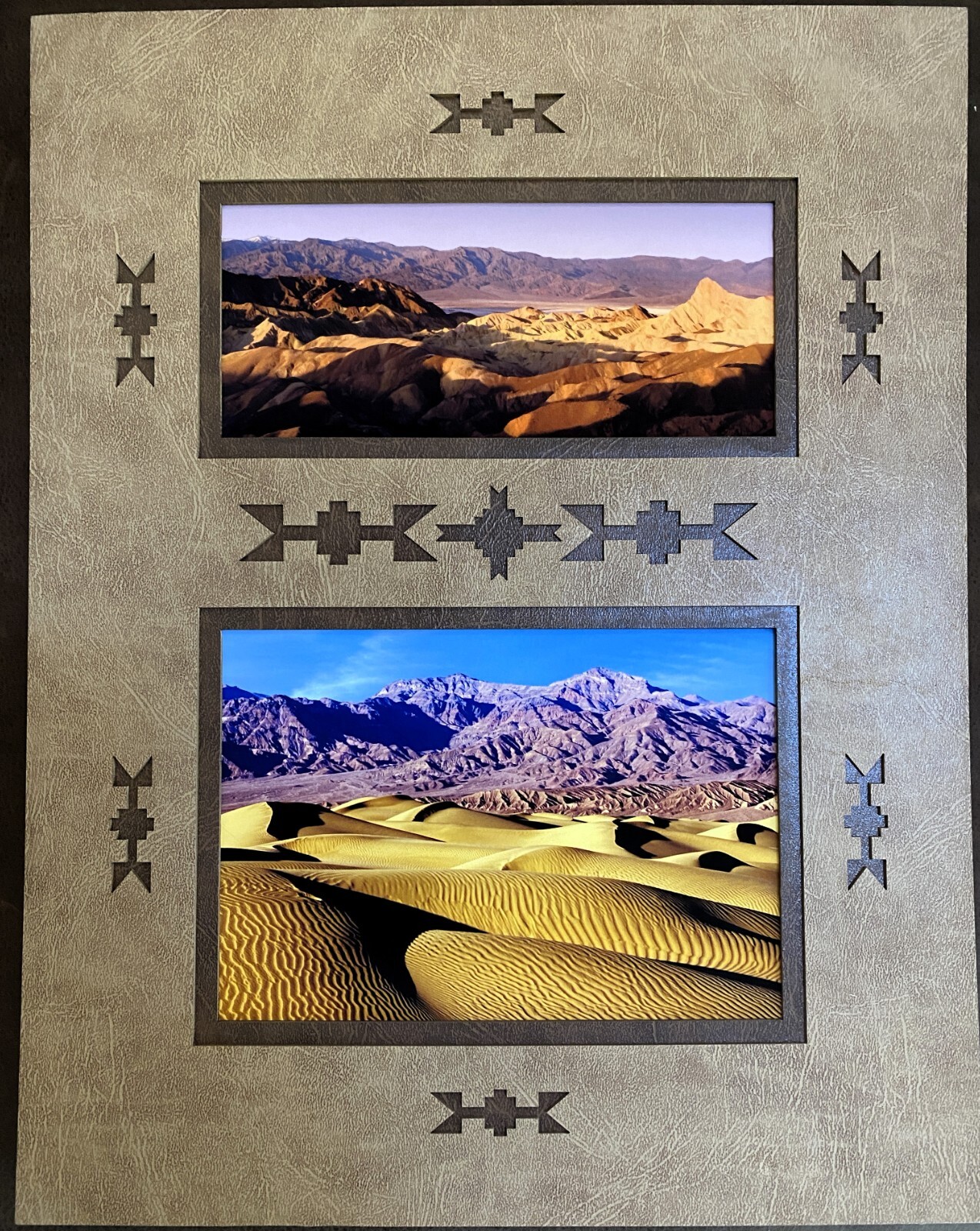 Grand Canyon Double Photographs KV Johnson LA Johnson Matted Signed See Pics