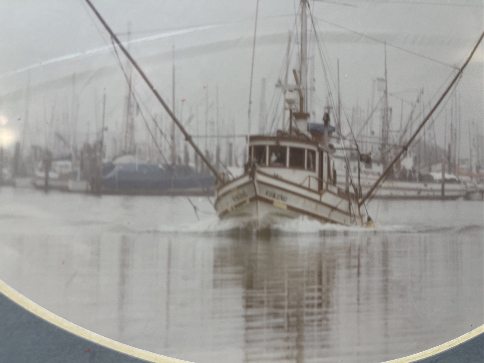 Photograph By Takao Wakida Of Carmel California Shrimp Boat Ship In Harbor