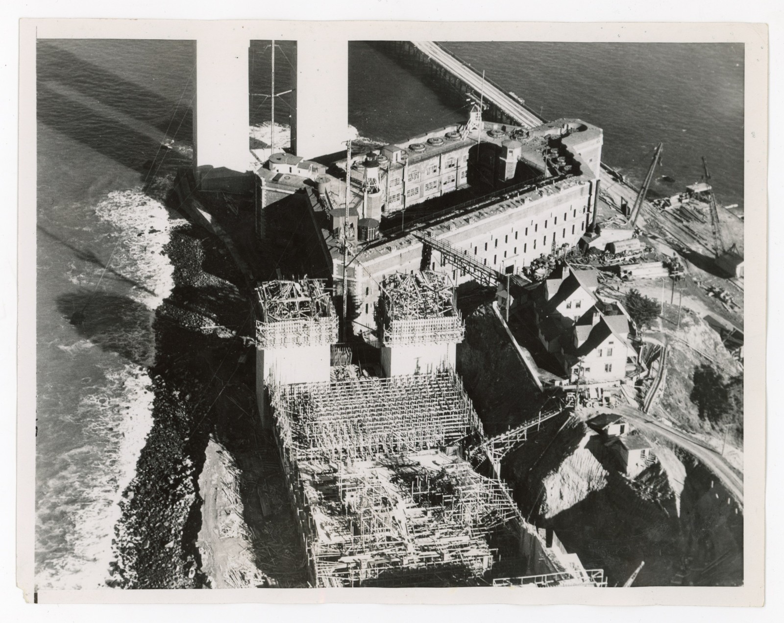 Construction of Golden Gate Bridge San Francisco California 1935 Press Photo