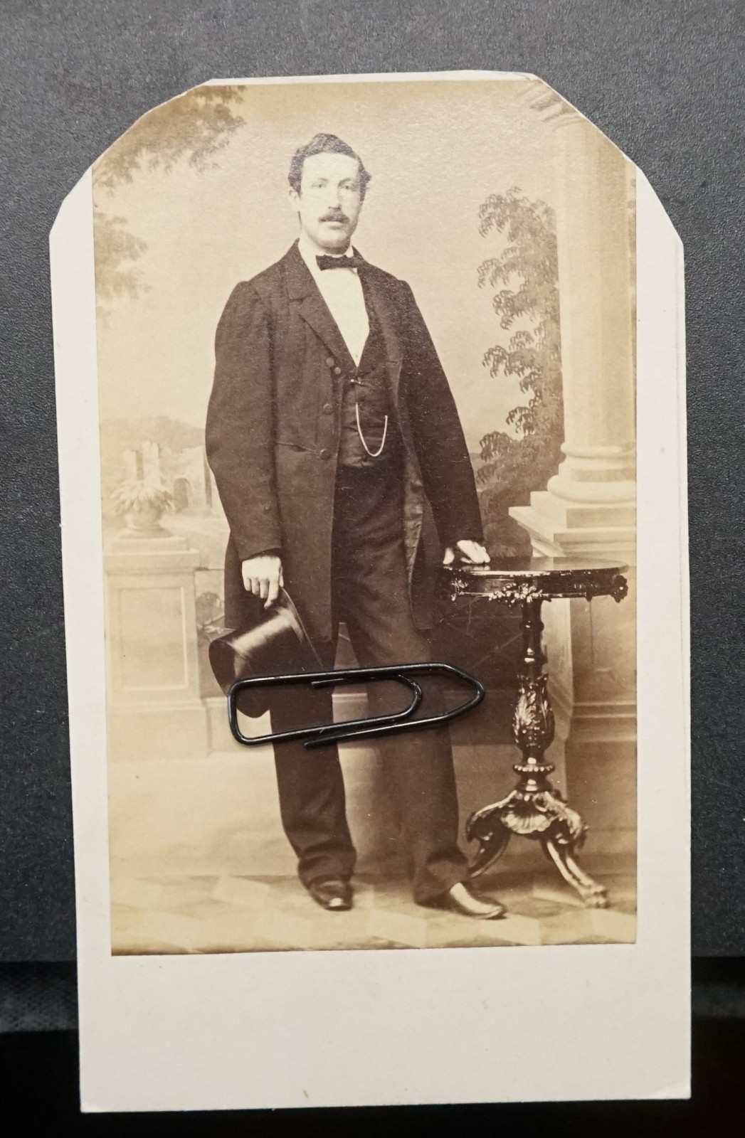 S photo CDV KAB portrait Berlin businessman scientist top hat picture