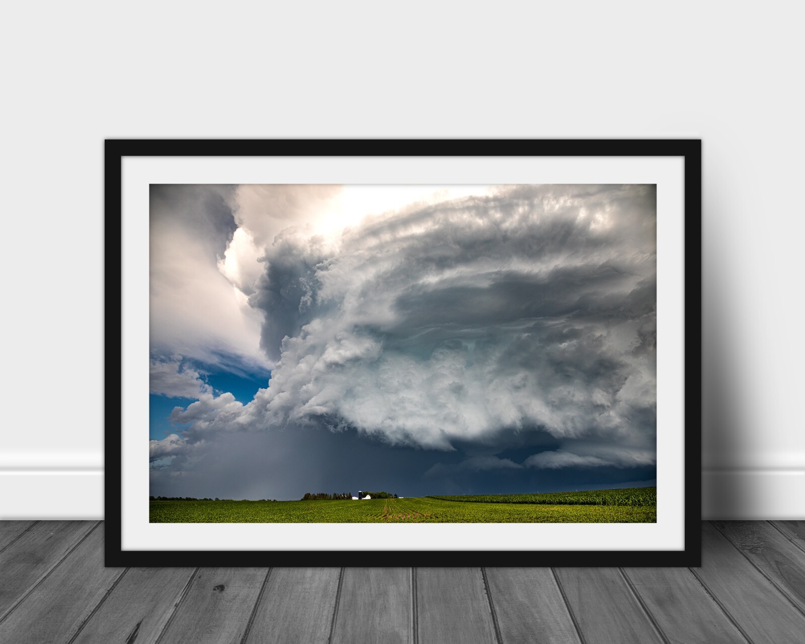 Thunderstorm photography print scenic landscape wall art hanging storm picture