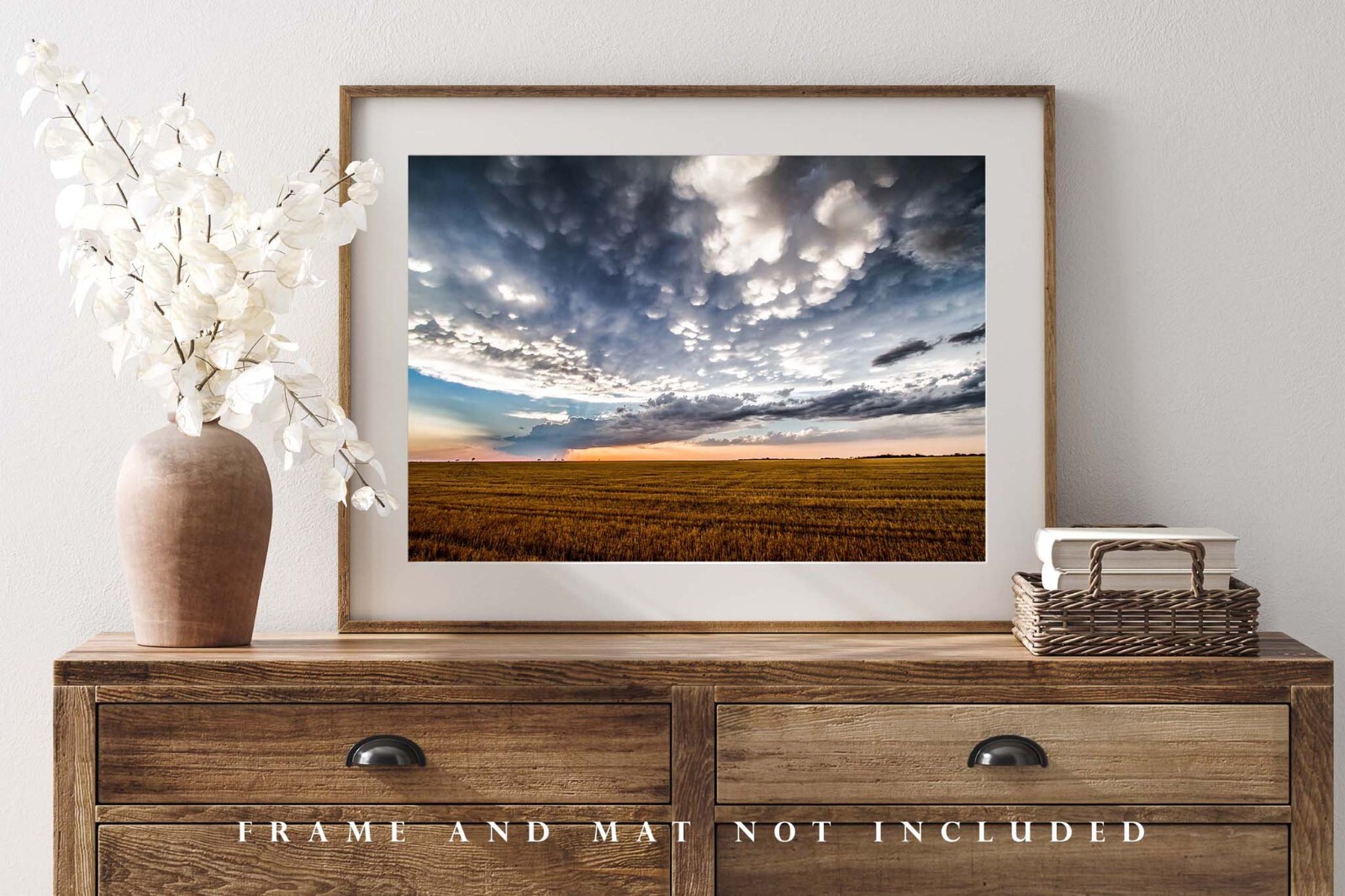 Scenic Sky Photography Print: Texas, Storm, Clouds, Great Plains, Picture, Photo