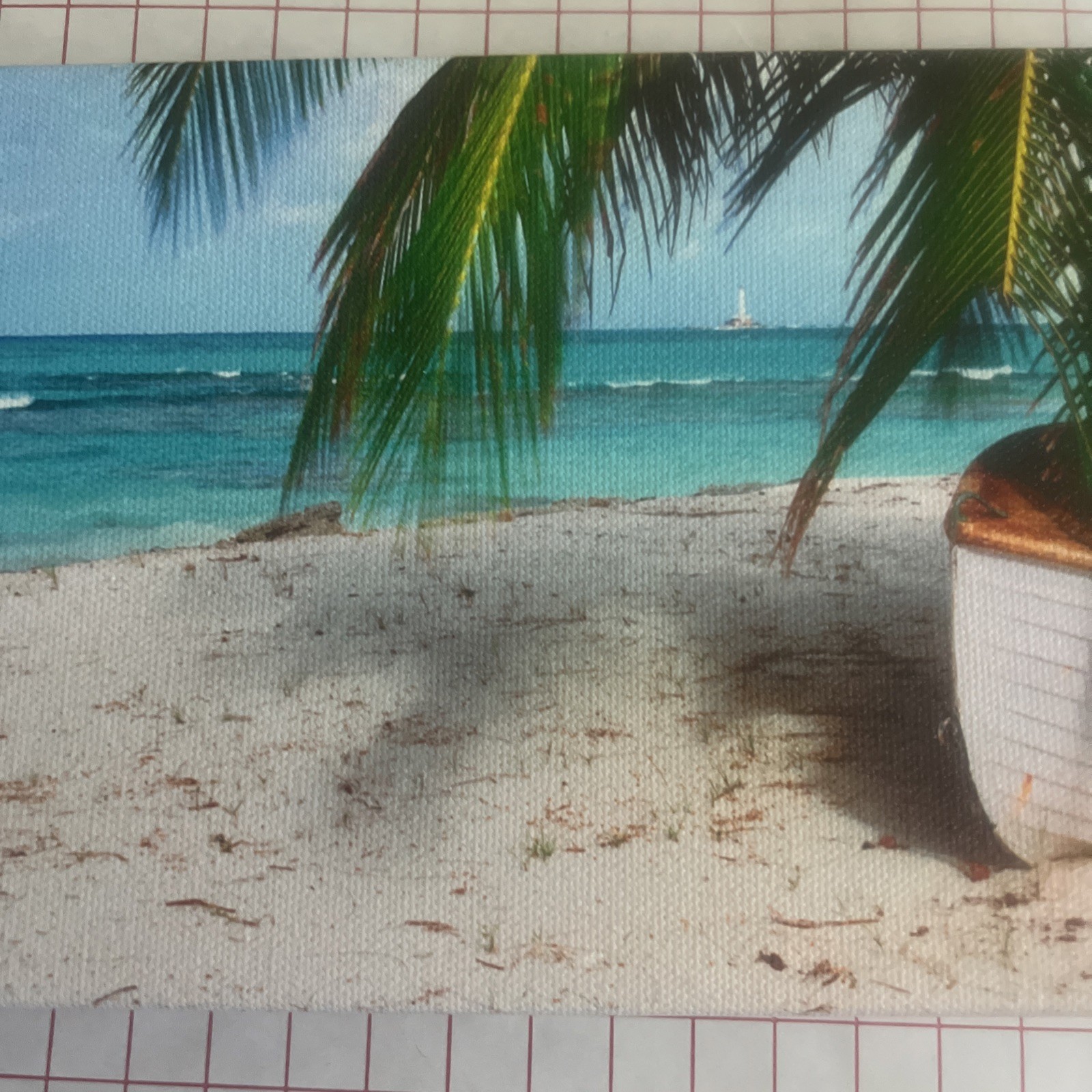 Photo On Stretched Canvas Honeymoon Island, St Thomas US Virgin Islands 5.5”x16”