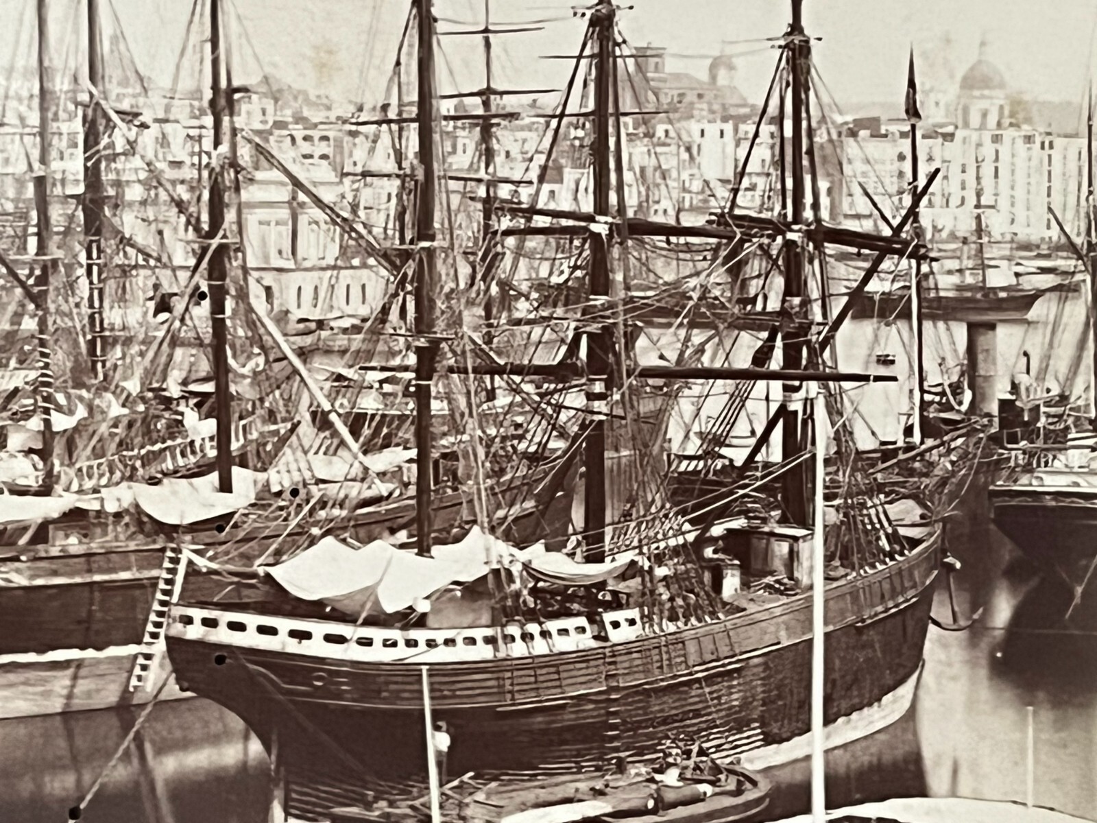 2 Album Photo Giacomo Brogi Circa 1870 Port Naples Napoli Italy 25x19cm (11+12)