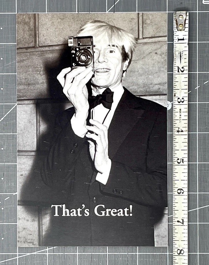 Ron Galella Photography Show Announcement – 2008 NYC – Andy Warhol Portrait