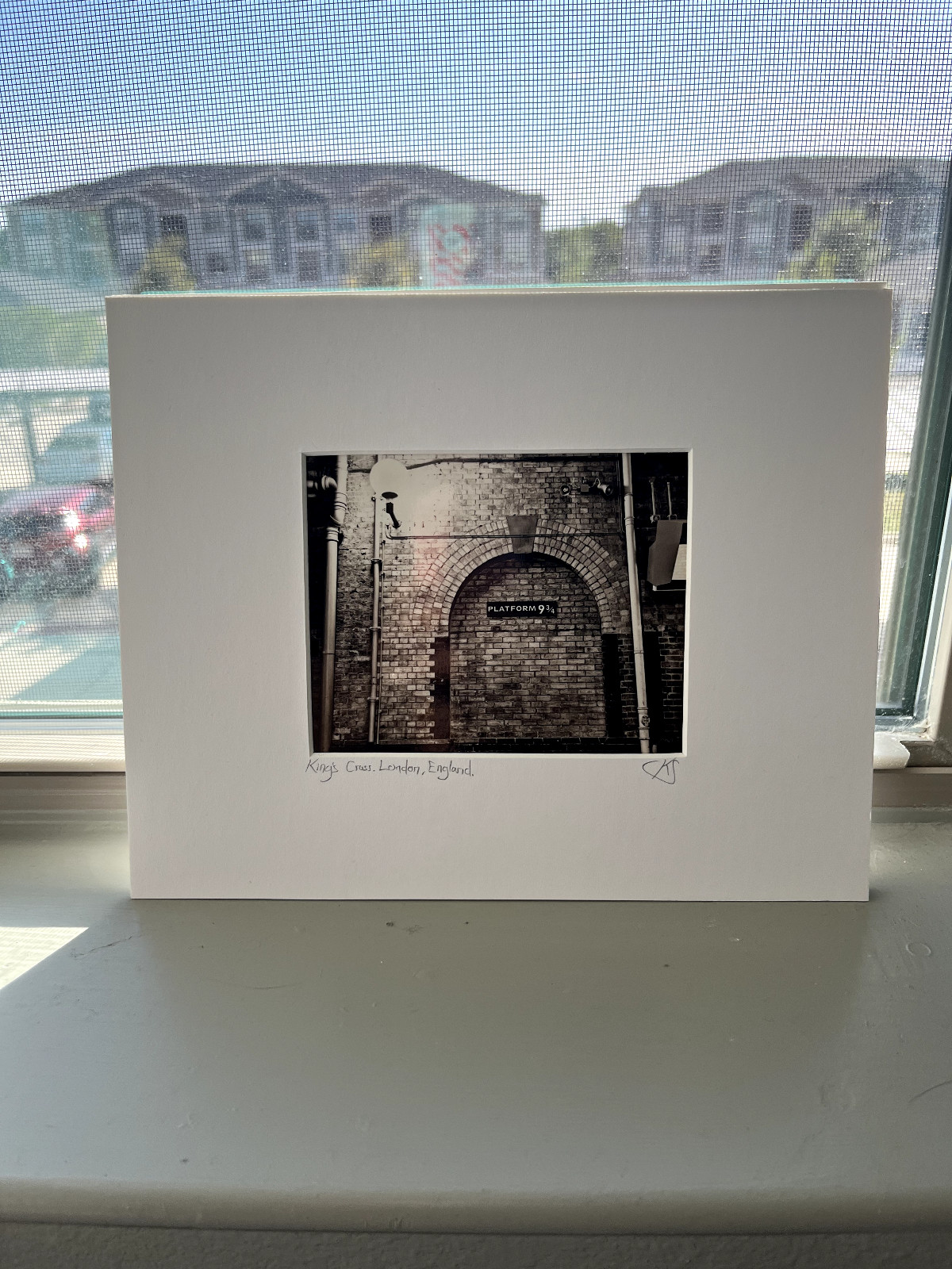 King’s Cross London Photograph “Platform 9 3/4” Print 8/10 inches by KYLE SPEARS
