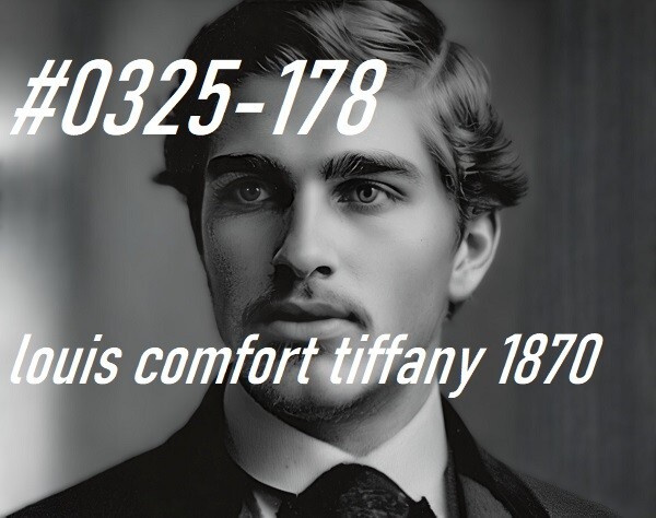 VINTAGE MALE PORTRAIT #0325-178 -louis comfort tiffany 1870 -free ship in usa