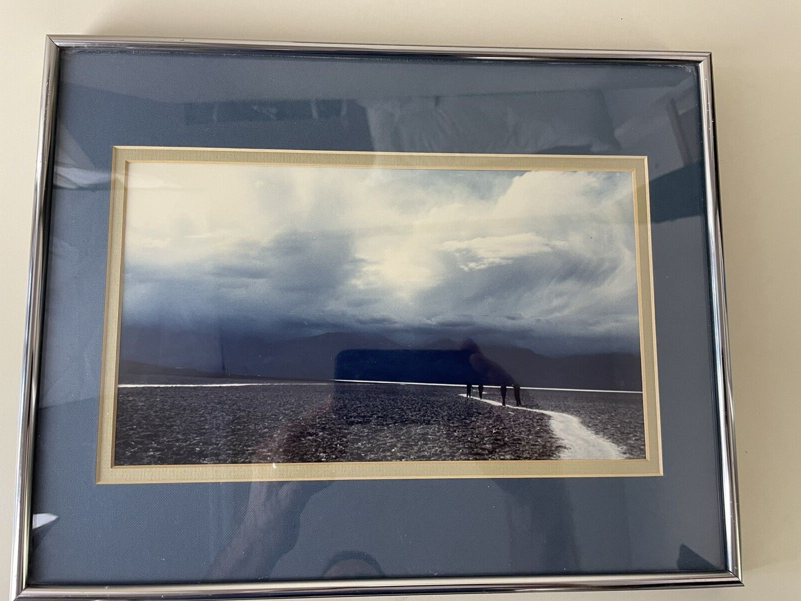 BADWATER Landscape Death Valley Pinole Camera Club Silver Framed 11”x 14” 1988