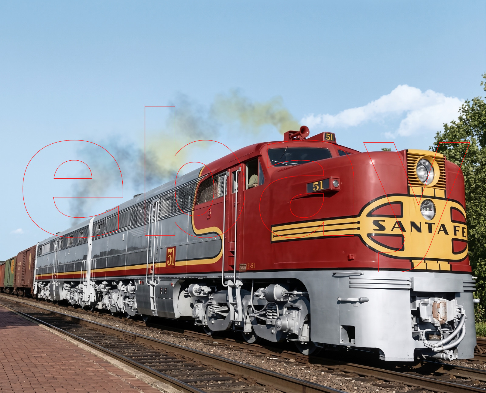 Photo Art Print of the debut of the Santa Fe’s ALCo PA-1 locomotives in 1946