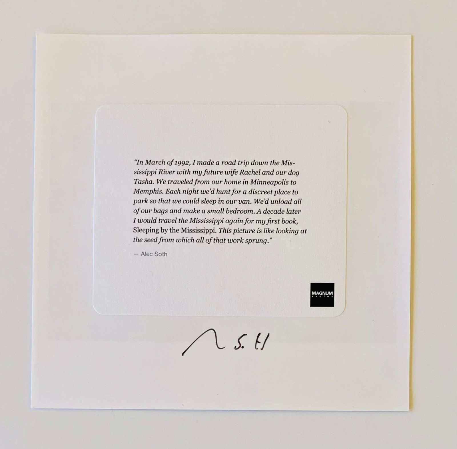 ALEC SOTH Mississippi SIGNED C PRINT PHOTOGRAPH frank avedon goldin arbus ritts
