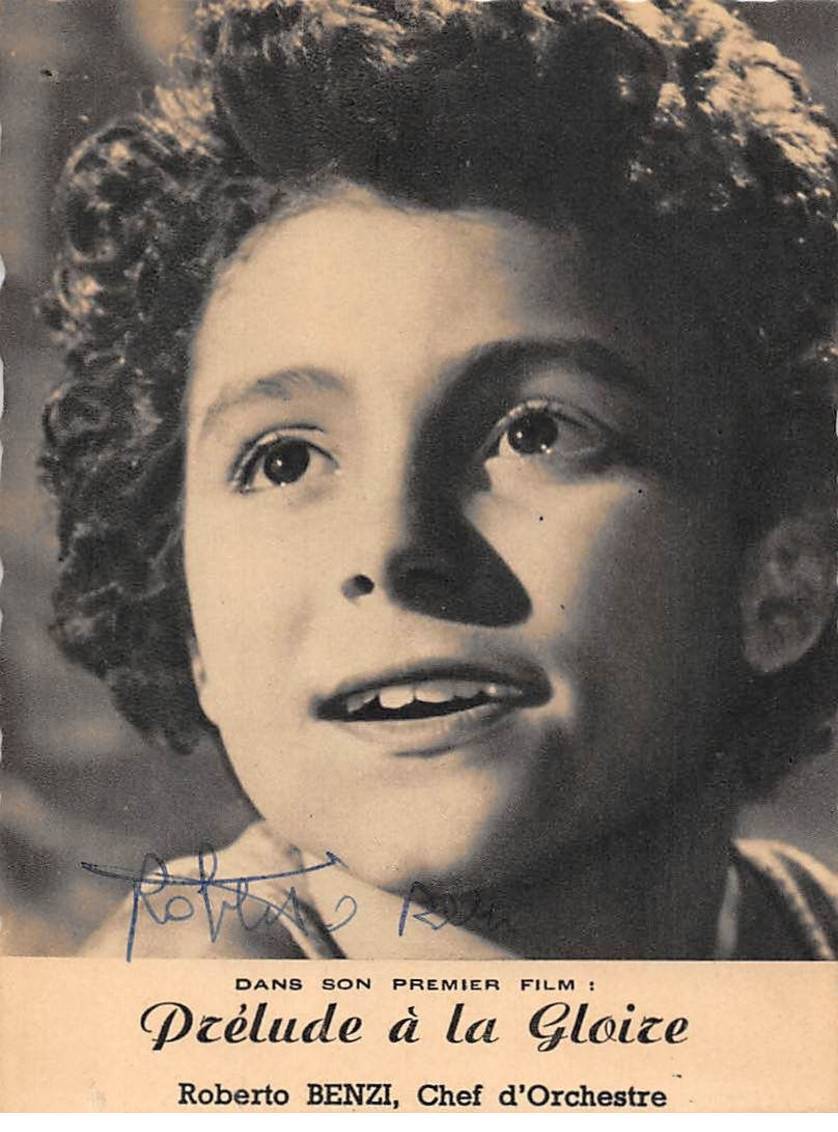 Photograph. Moi10176. Robero Benzi Conductor Autograph. 14 X 10 Cm